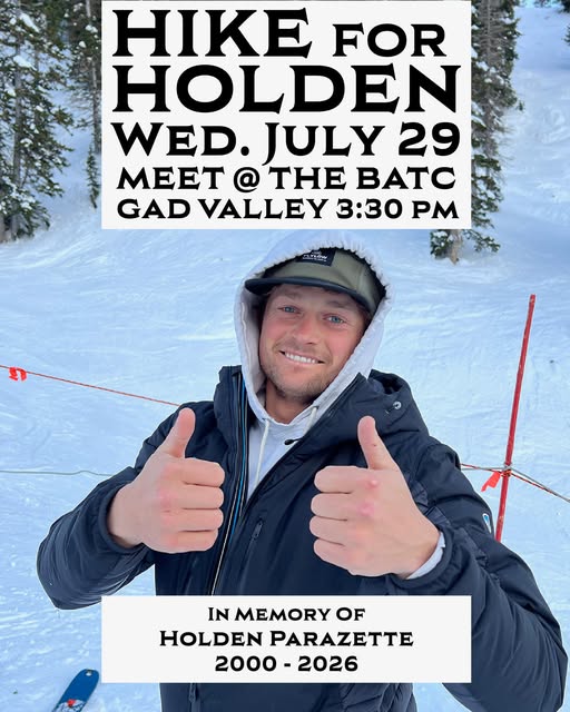 Holden Parazette Wyoming, Death- Snowbird Sports Education Foundation Mourns